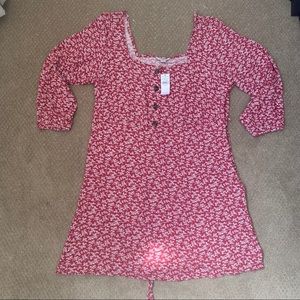 AE Long Sleeve Mini Dress with Square Neck